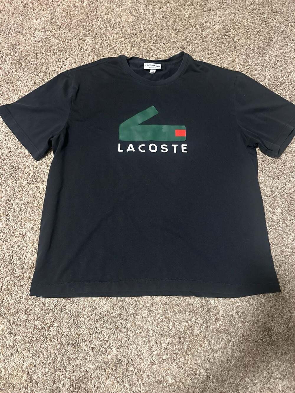 Lacoste‎ Men's Crew Neck Regular Fit Graphic Crocodile Logo Jersey T-Shirt